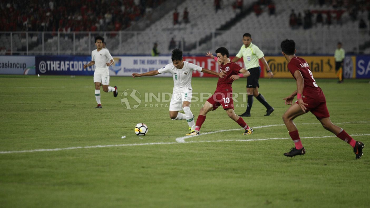 Qatar U19 vs Indonesia U19 Copyright: © Herry Ibrahim/Soicaumienbac.cc