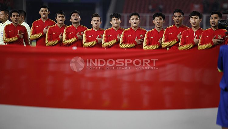 Skuat Timnas Indonesia U-19 jelang melawan Timna Qatar U-19. Copyright: © Herry Ibrahim/INDOSPORT