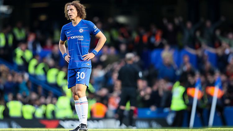 David Luiz saat  masih di Chelsea. Copyright: © Getty Images