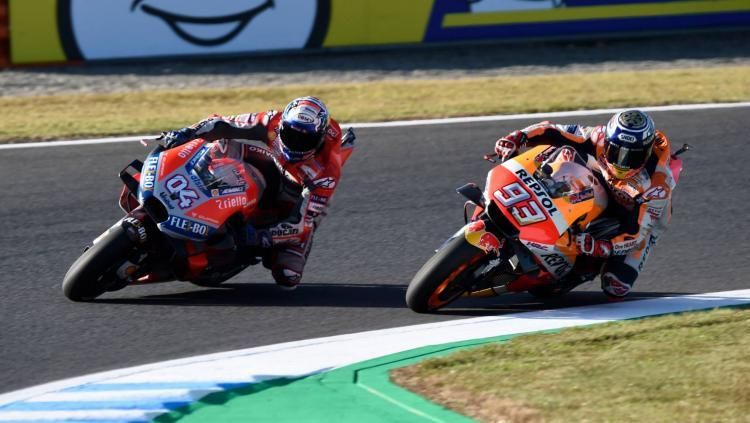 Marc Marquez dan Andrea Dovisiozo diprediksi akan bersaing dengan sengit di MotoGP Ceko 2019. Copyright: © Crash Net