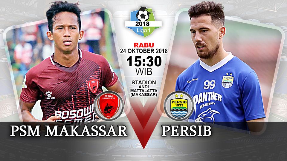 Pertandingan PSM Makassar vs Persib Bandung. Copyright: © Indosport.com