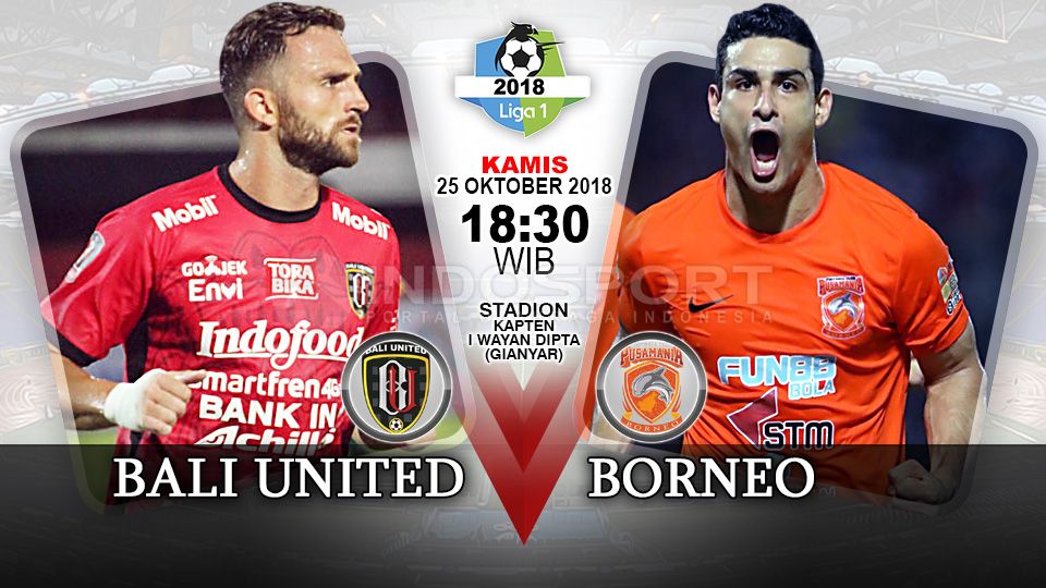 Pertandingan Bali United vs Borneo. Copyright: © Indosport.com