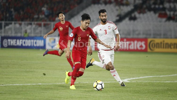 Timnas Indonesia U-19 vs UEA U-19. Copyright: © Herry Ibrahim/INDOSPORT