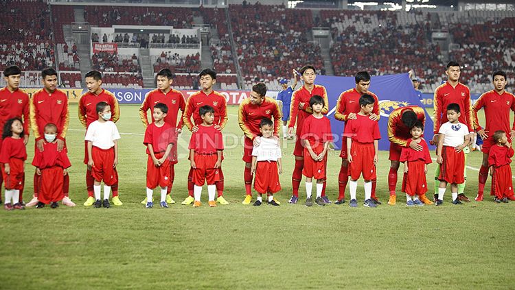 Timnas Indonesia U-19 jelang melawan UEA U-19. Copyright: © Herry Ibrahim/INDOSPORT