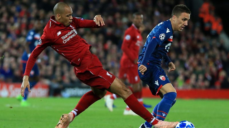 Fabinho disebut sebagai pemain dengan kemampuan spesial oleh mantan gelandang Liverpool dan timnas Spanyol, Xabi Alonso. Copyright: © Getty Images