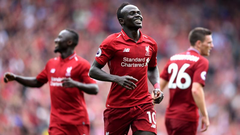 Sadio Mane, bintang sepak bola Liverpool. Copyright: © Getty Images
