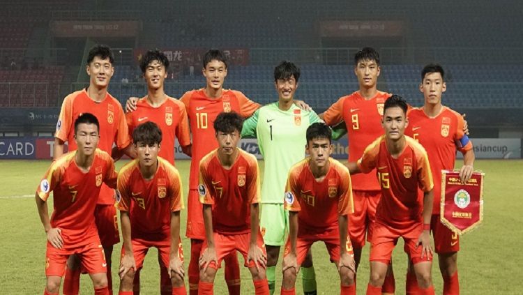 Timnas Cina U-19 di Piala Asia U-19 2018. Copyright: © The-AFC.com