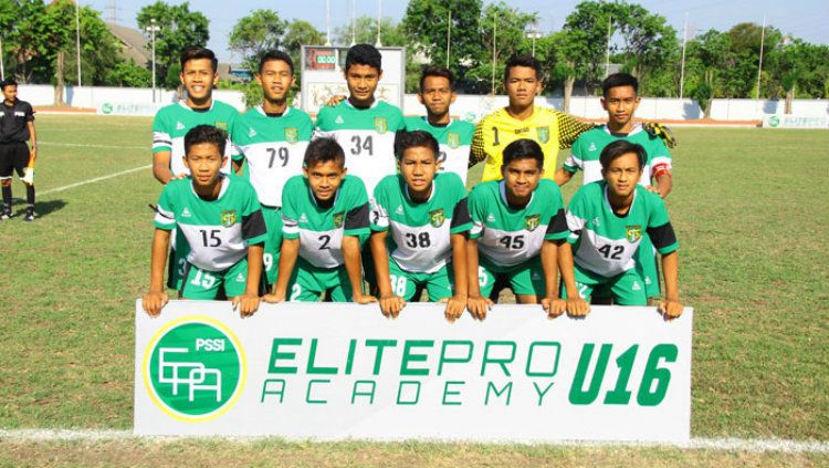 Skuat Persebaya Surabaya U-16 di Liga Elite Pro Academy U-16 2018. Copyright: © Emosi Jiwaku/Joko Kristiono
