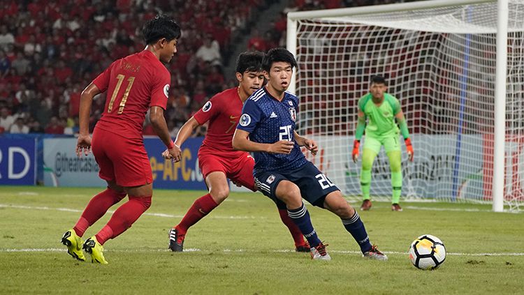 Timnas Indonesia U-19 nyaris lolos ke Piala Dunia U-20 sebelum akhirnya dikalahkan Jepang. Copyright: © http://photos.the-afc.com