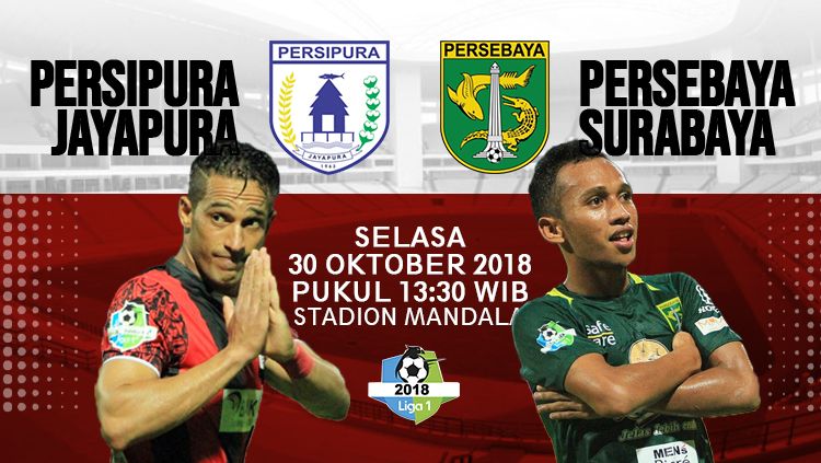 Hasil Babak Pertama Pertandingan Liga 1: Persipura Jayapura vs Persebaya Surabaya. Copyright: © INDOSPORT