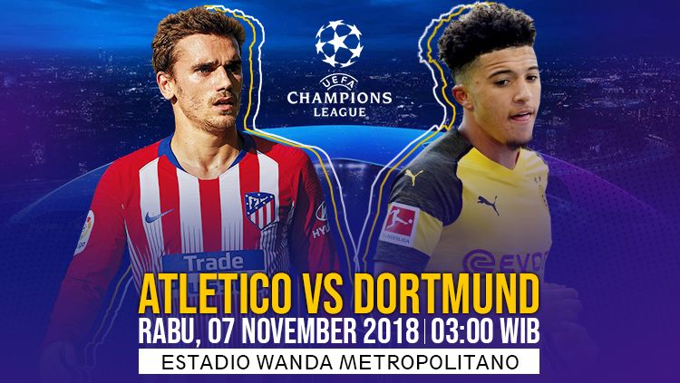 Prediksi pertandingan Atletico Madrid vs Borussia Dortmund Copyright: &copy; Grafis: Eli Suhaeli/INDOSPORT