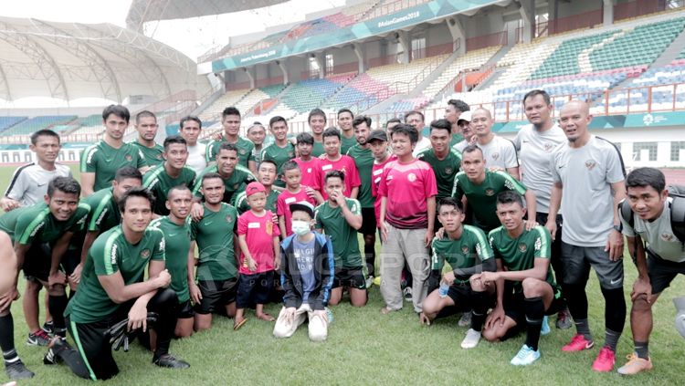 Para pemain Timnas Indonesia untuk ke Piala AFF 2018. Copyright: © Abdul Aziz/INDOSPORT