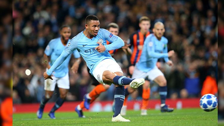 Penalti Gabriel Jesus. Copyright: &copy; Getty Images