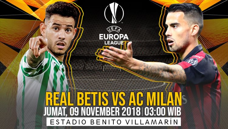 Link Live Streaming Pertandingan Liga Europa: Real Betis vs AC Milan. Copyright: © INDOSPORT