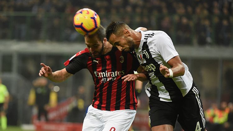 Pertandingan AC Milan menghadapi Juventus di kompetisi Serie A Italia musim lalu. Copyright: © Pier Marco Tacca/Getty Images