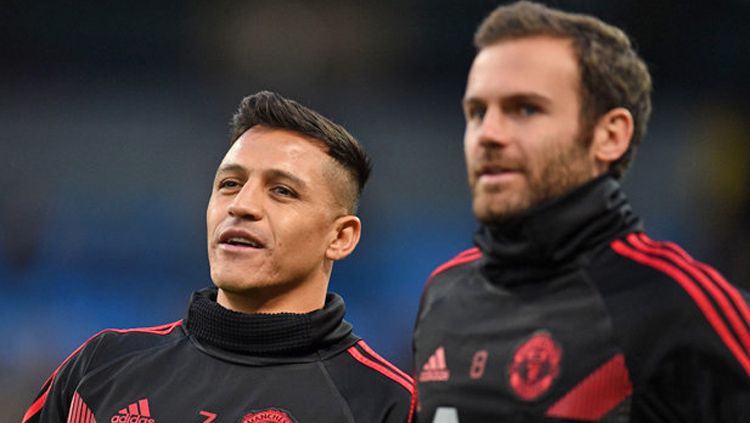 Juan Mata dan Alexis Sanchez Copyright: © Getty Images