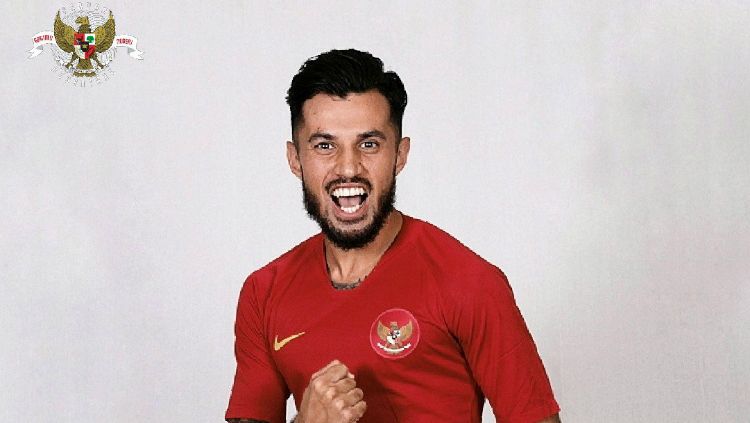 Pemain Timnas Indonesia di Piala AFF 2018, Stefano Lilipaly. Copyright: © Twitter/PSSI