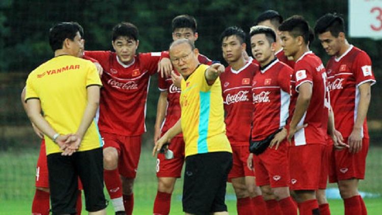 Park Hang-seo andalkan skema khusus yang bisa buat Timnas Vietnam tampil perkasa. Alhasil Timnas Indonesia pun dalam bahaya. Copyright: © 24h.com.vn