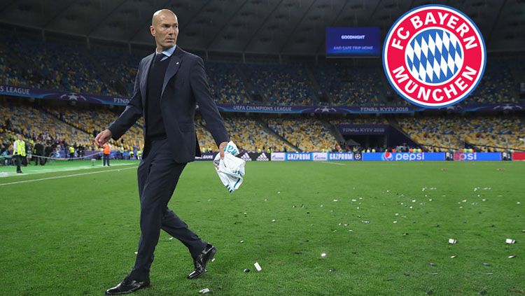 Zinedine Zidane dilaporkan telah menjalani kesepakatan dengan Bayern Munchen. Copyright: © INDOSPORT