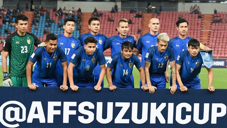 Skuat Timnas Thailand di Piala AFF 2018. Copyright: © FA Thailand.