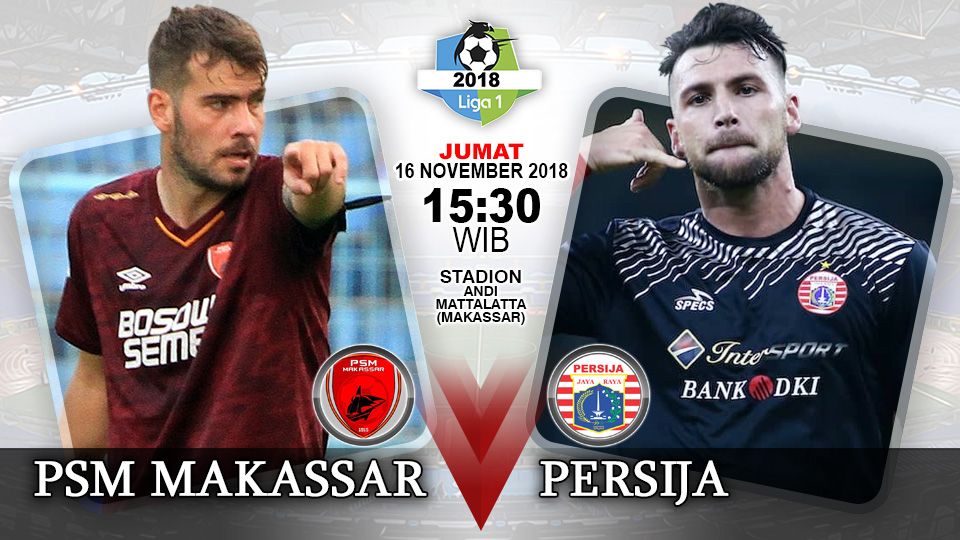 Pertandingan PSM Makassar vs Persija Jakarta. Copyright: &copy; Indosport.com