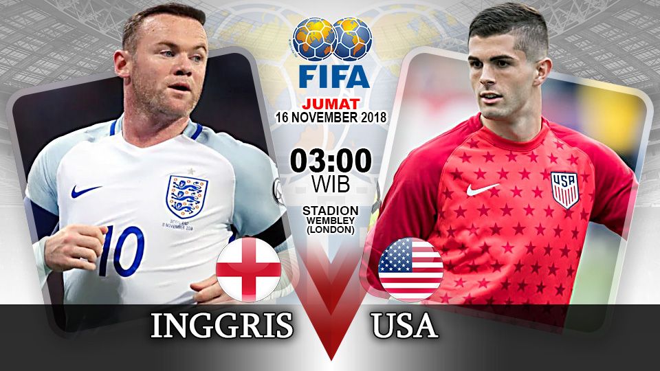 Pertandingan Inggris vs Amerika Serikat. Copyright: © Indosport.com