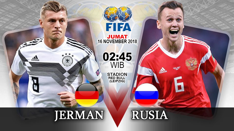 Pertandingan Jerman vs Rusia. Copyright: © Indosport.com