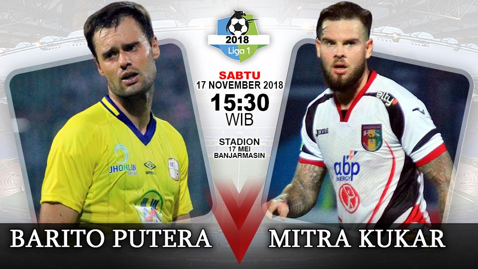 Pertandingan Barito Putera vs Mitra Kukar. Copyright: &copy; Indosport.com