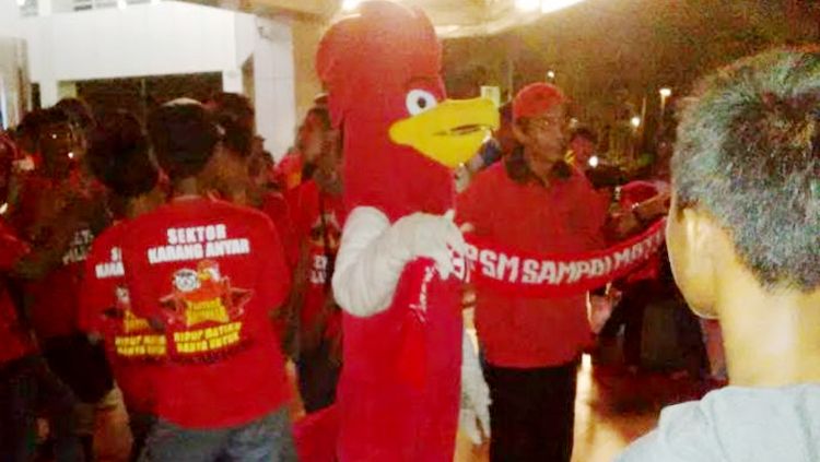 Maskot PSM Makassar Copyright: &copy; TRIBUN TIMUR/ILHAM MULYAWAN
