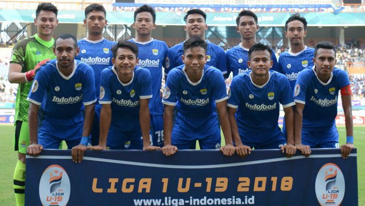 Skuat Persib Bandung U-19 di Liga 1 U-19 musim 2018. Copyright: © persib.co.id
