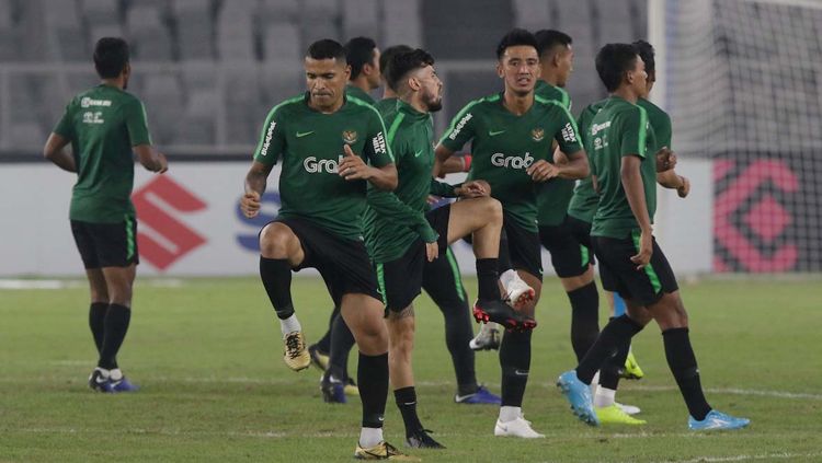 Beto di sesi latihan Timnas Indonesia jelang laga Piala AFF 2018. Copyright: © affsuzukicup.com