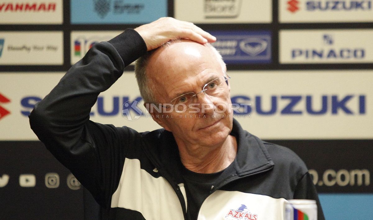 Sven-Goran Eriksson, pelatih Timnas Filipina. Copyright: © Herry Ibrahim/INDOSPORT