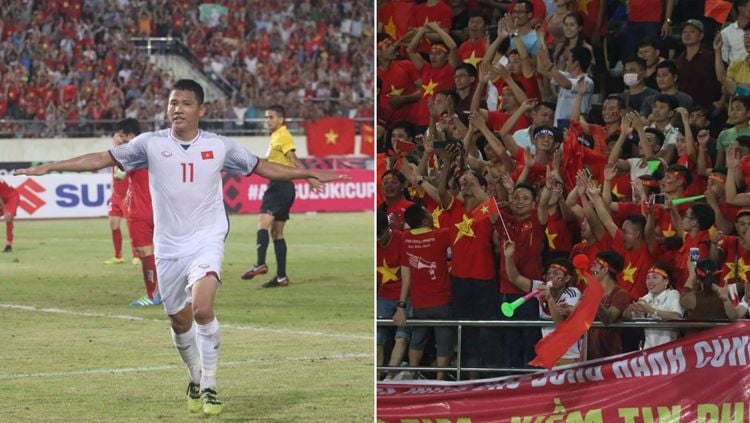 Pertandingan Piala AFF 2018 antar Laos vs Vietnam. Copyright: © Fox Sport
