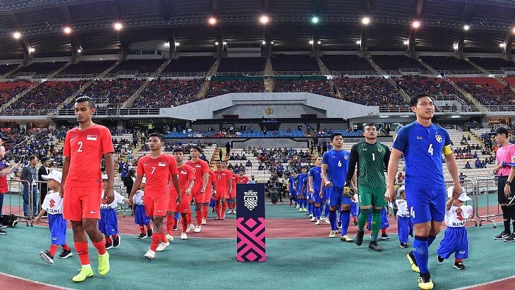 Timnas Thailand vs Singapura di Piala AFF 2018. Copyright: © Bongda.vn
