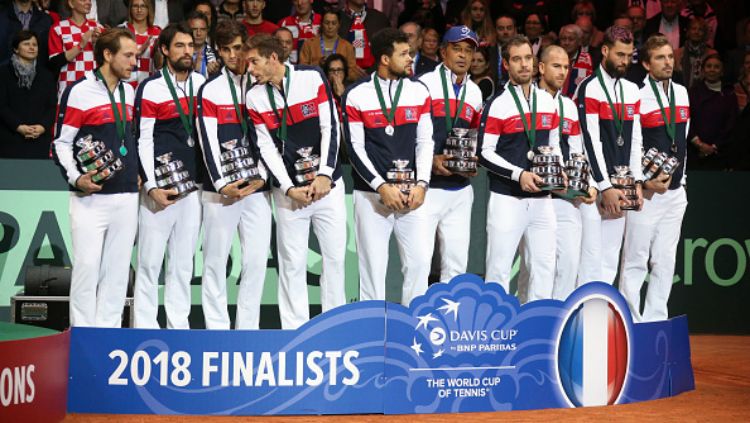Tim tenis Prancis di Davis Cup 2018. Copyright: © INDOSPORT
