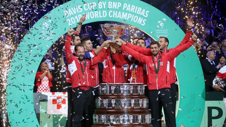 Kroasia memenangkan Davis Cup 2018. Copyright: © INDOSPORT