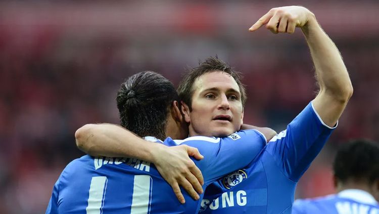 Drogba dan Lampard saat bermain untuk Chelsea Copyright: © Shaun Botterill/Getty Images