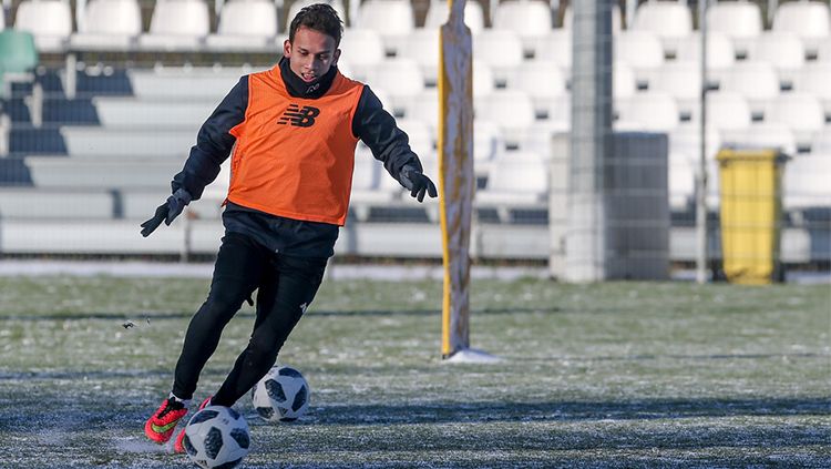 Egy Maulana Vikri saat hendak lakukan latihan. Copyright: © http://lechia.pl