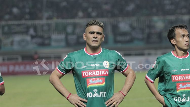 Cristian Gonzales saat berseragam PSS Sleman di Liga 2 2018. Copyright: © Abdul Aziz/INDOSPORT