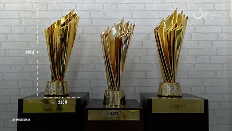 Bentuk trofi juara Liga 1 2018 Copyright: © liga-indonesia.id