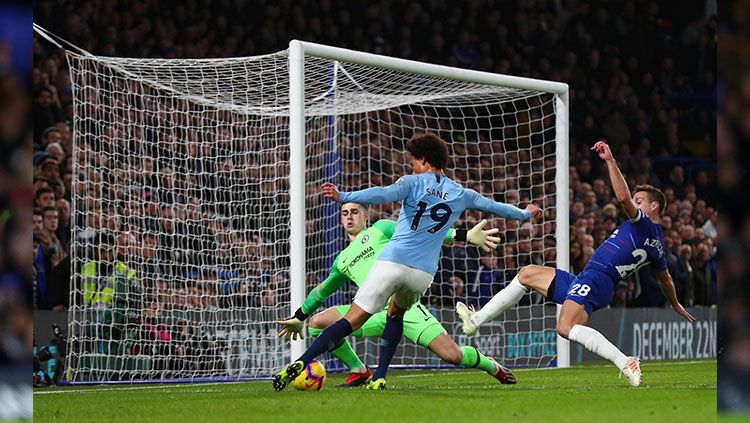 Leroy Sane (Manchester City) jadi pemain tercepat keempat di Premier League 2018/19 Copyright: © Getty Images