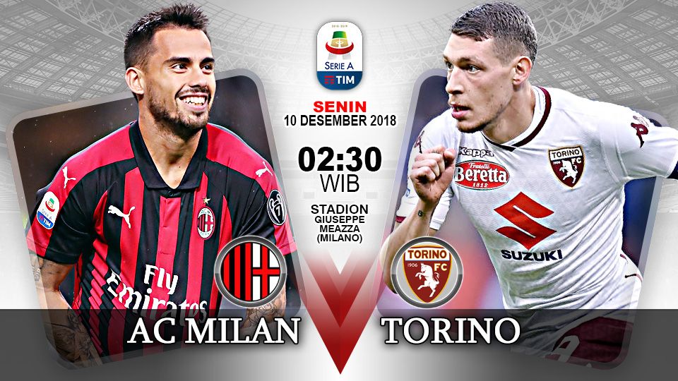 Pertandingan AC Milan vs Torino. Copyright: © Indosport.com