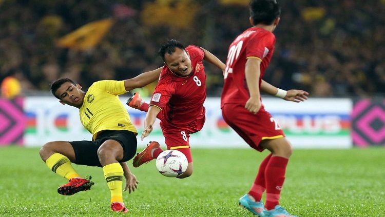 Timnas Malaysia vs Vietnam di final Piala AFF 2018. Copyright: © Bongda.vn