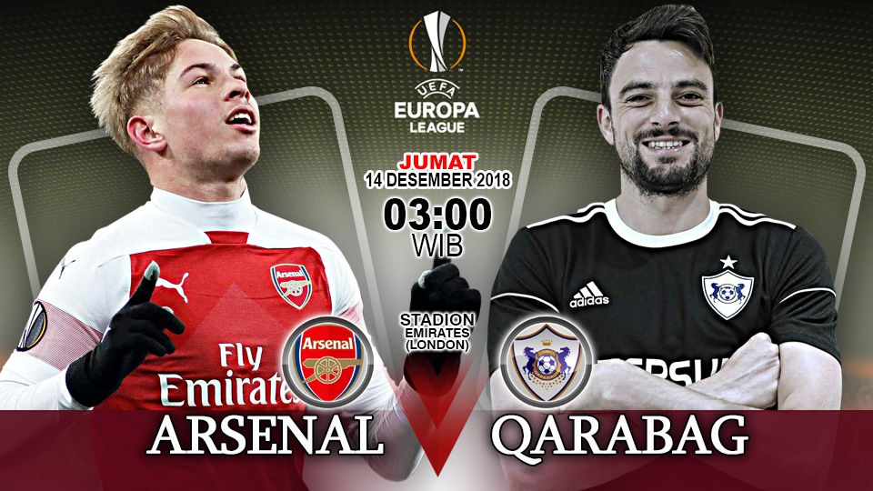 Pertandingan Arsenal vs Qarabag. Copyright: © Indosport.com