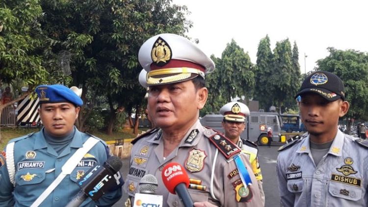 Kasubdit Gakkum Dirlantas Polda Metro Jaya AKBP Budiyanto. Copyright: © Fadjar Hadi/Kumparan