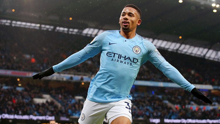 Penyerang Manchester City, Gabriel Jesus, akan menggunakan nomor punggung 9 mulai musim 2019/20. Copyright: © Getty Images