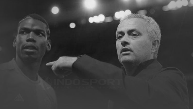 Jose Mourinho dan Paul Pogba Copyright: © INDOSPORT