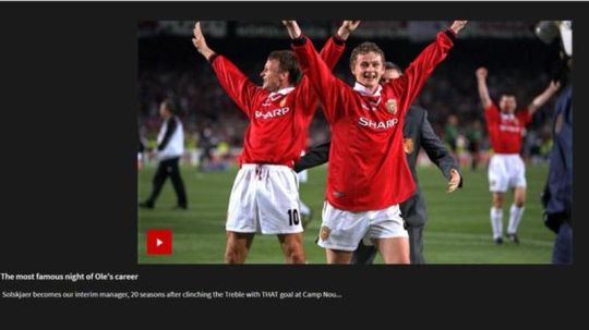 Video perkenalan Ole Gunnar Solskjaer sebagai pelatih baru Man United. Copyright: © Mirror.