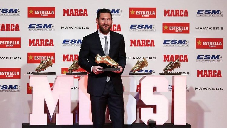 Lionel Messi raih penghargaan Golden Boot untuk Kelima kalinya Copyright: © Diario AS