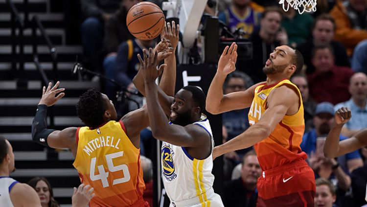 Situasi pertandingan Golden State vs Utah Jazz Copyright: © Getty Images